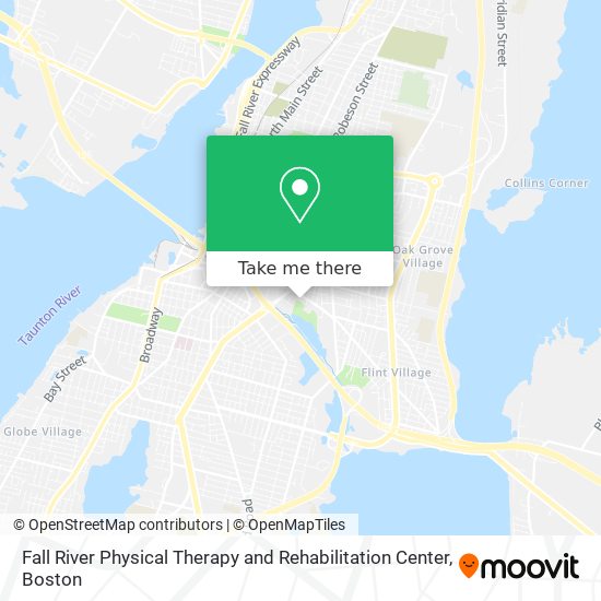 Fall River Physical Therapy and Rehabilitation Center map