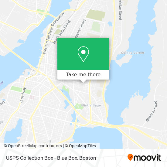 USPS Collection Box - Blue Box map