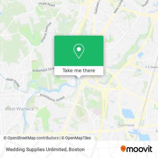 Wedding Supplies Unlimited map