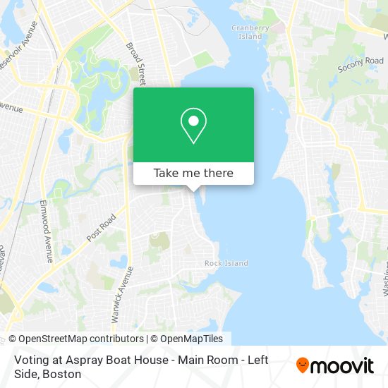 Voting at Aspray Boat House - Main Room - Left Side map