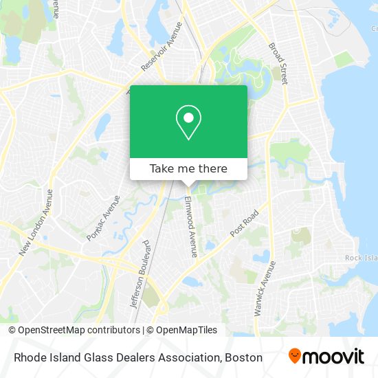 Mapa de Rhode Island Glass Dealers Association
