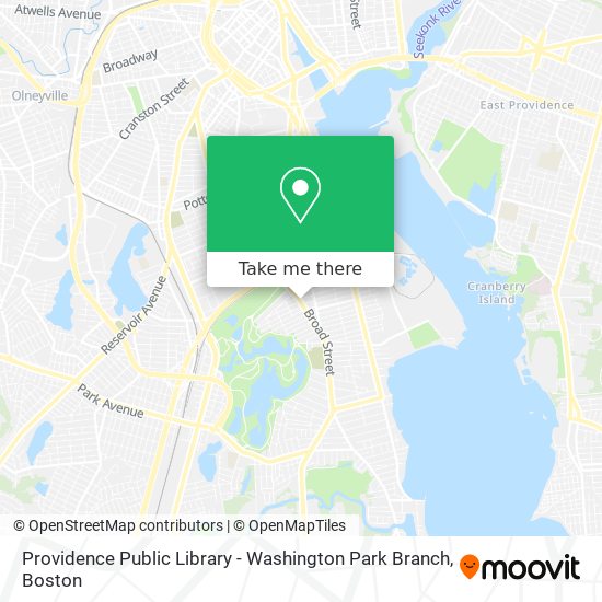 Providence Public Library - Washington Park Branch map