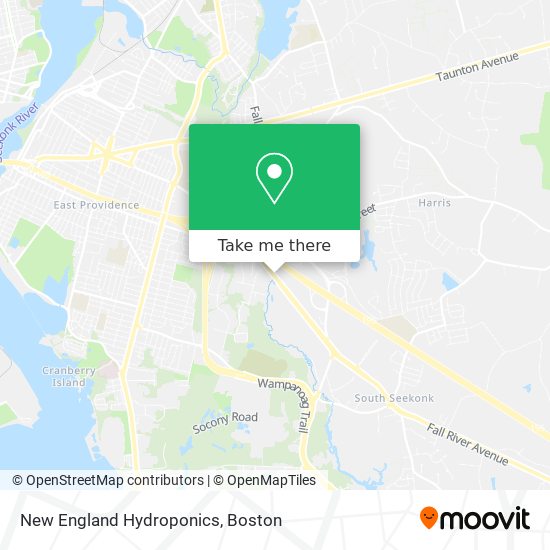 New England Hydroponics map