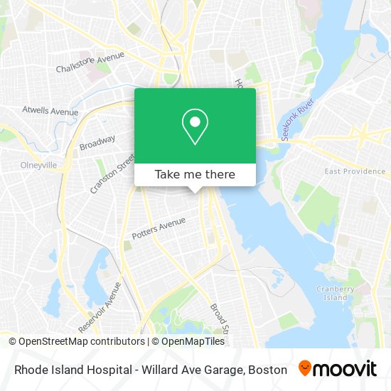 Mapa de Rhode Island Hospital - Willard Ave Garage