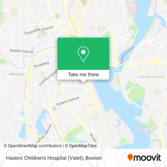 Mapa de Hasbro Children's Hospital (Valet)