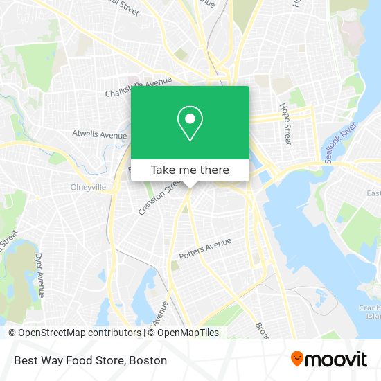 Best Way Food Store map