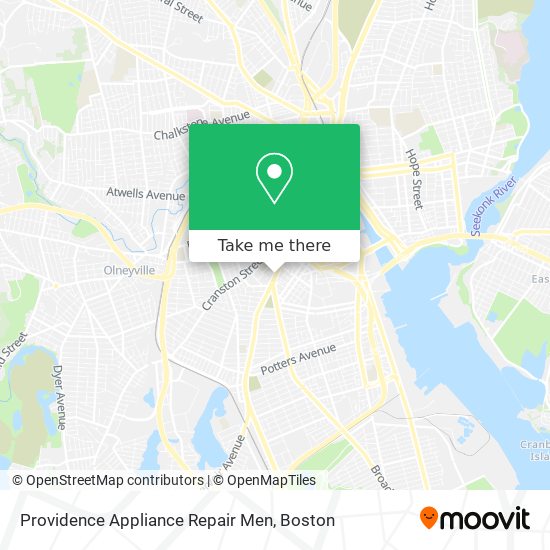 Providence Appliance Repair Men map