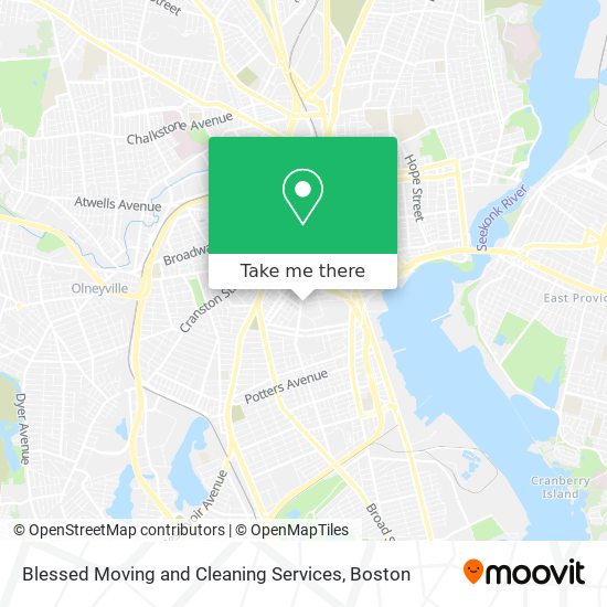 Blessed Moving and Cleaning Services map