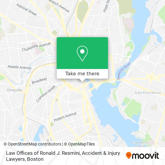 Law Offices of Ronald J. Resmini, Accident & Injury Lawyers map