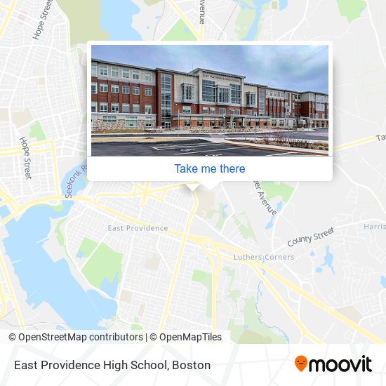 Mapa de East Providence High School