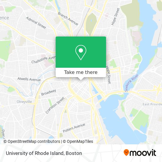 Mapa de University of Rhode Island