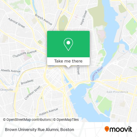 Brown University Rue Alumni map