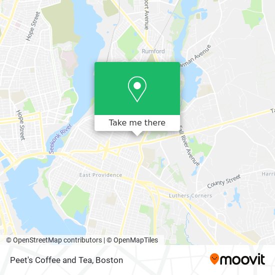 Peet's Coffee and Tea map