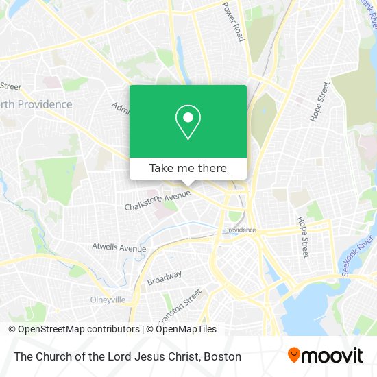 The Church of the Lord Jesus Christ map