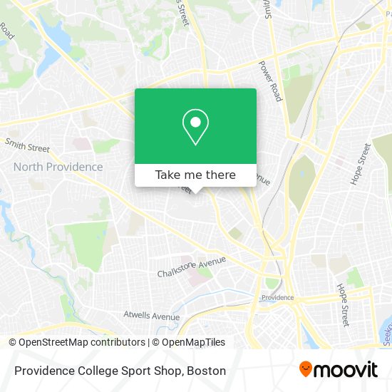 Providence College Sport Shop map