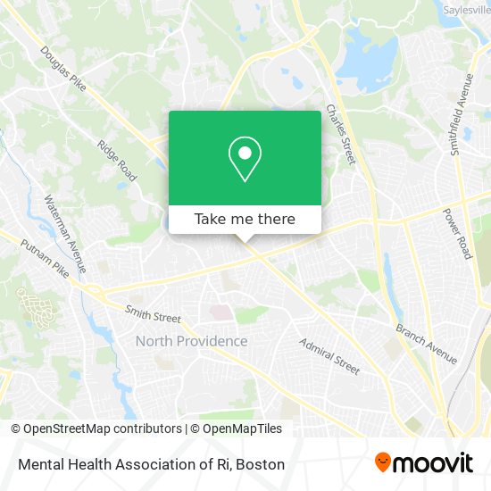 Mental Health Association of Ri map