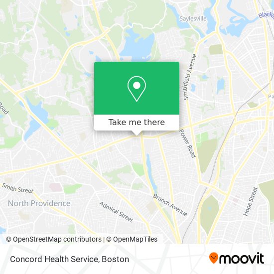 Concord Health Service map