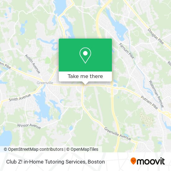 Mapa de Club Z! in-Home Tutoring Services