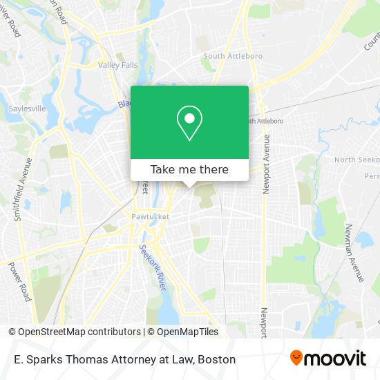 Mapa de E. Sparks Thomas Attorney at Law