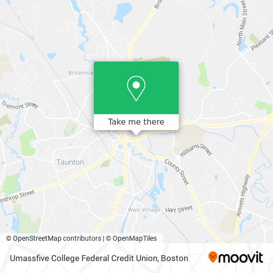 Mapa de Umassfive College Federal Credit Union