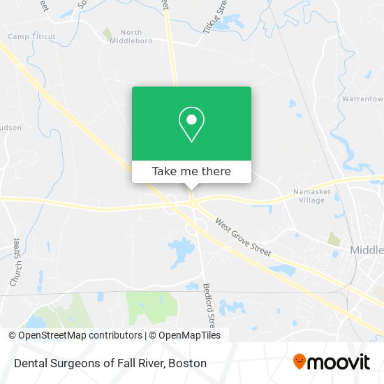 Dental Surgeons of Fall River map
