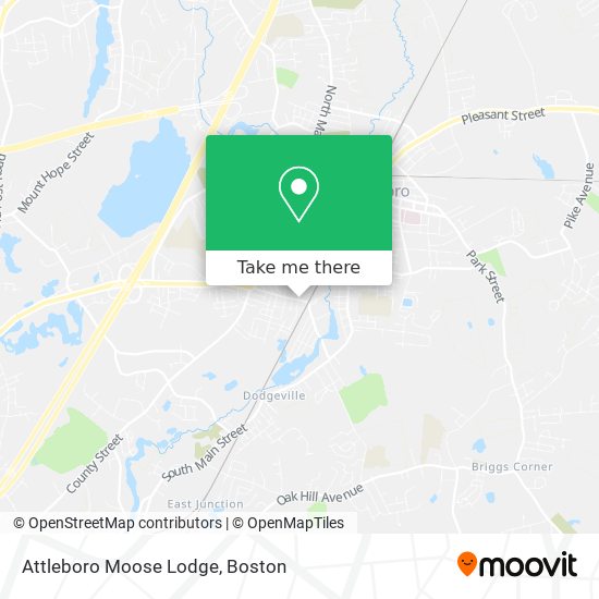 Attleboro Moose Lodge map
