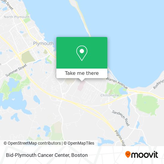Bid-Plymouth Cancer Center map