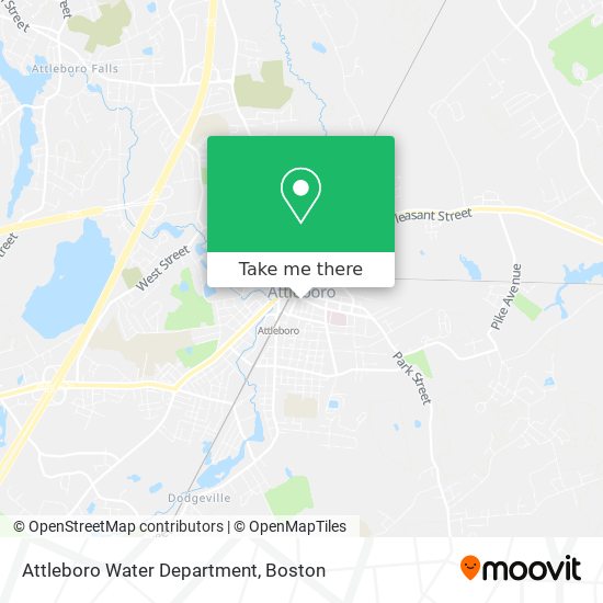 Attleboro Water Department map