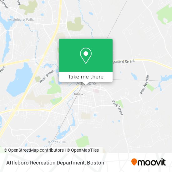 Attleboro Recreation Department map