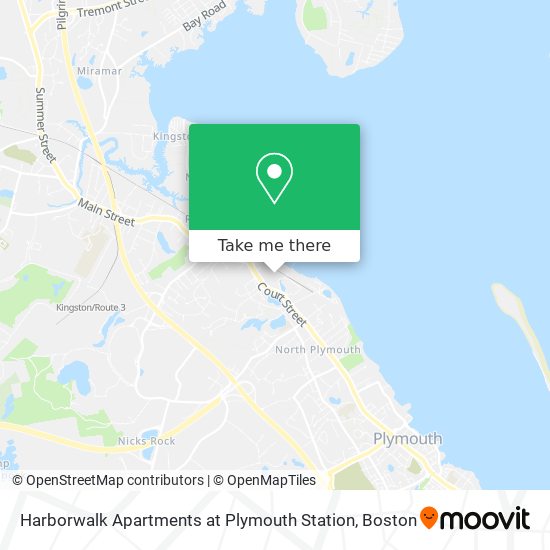 Harborwalk Apartments at Plymouth Station map