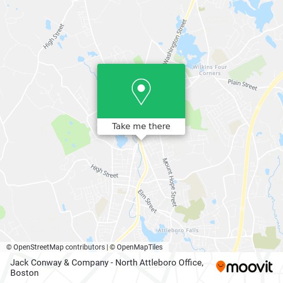 Jack Conway & Company - North Attleboro Office map