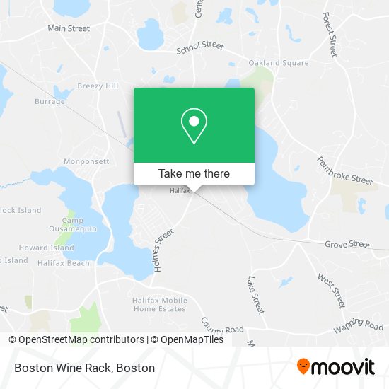 Mapa de Boston Wine Rack
