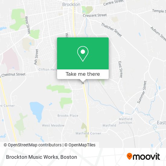 Brockton Music Works map