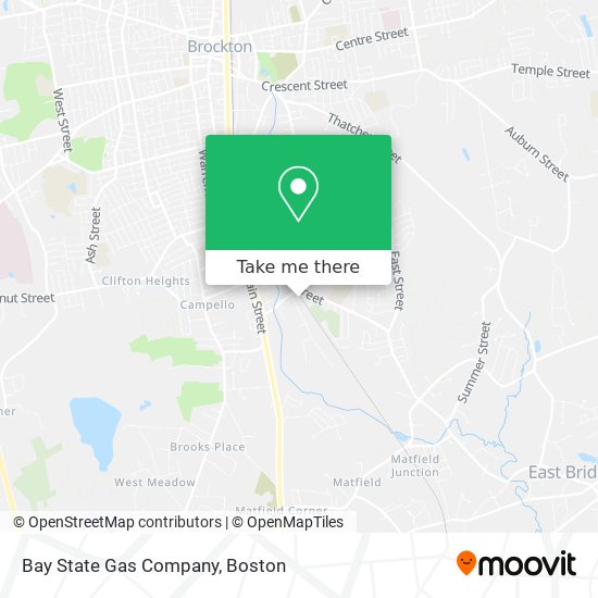 Bay State Gas Company map