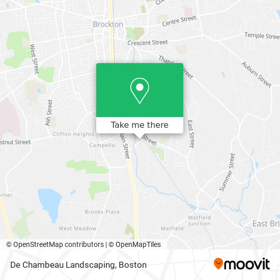 De Chambeau Landscaping map