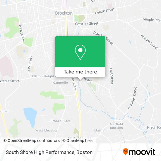 South Shore High Performance map