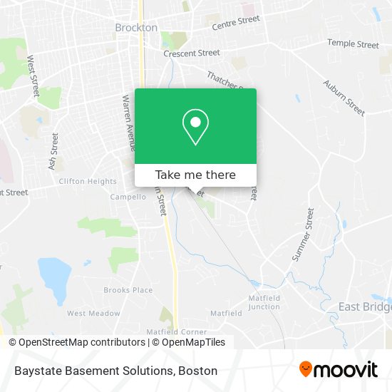 Baystate Basement Solutions map