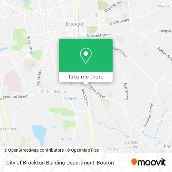 City of Brockton Building Department map