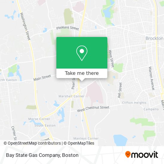 Bay State Gas Company map