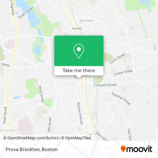 Mapa de Prova Brockton