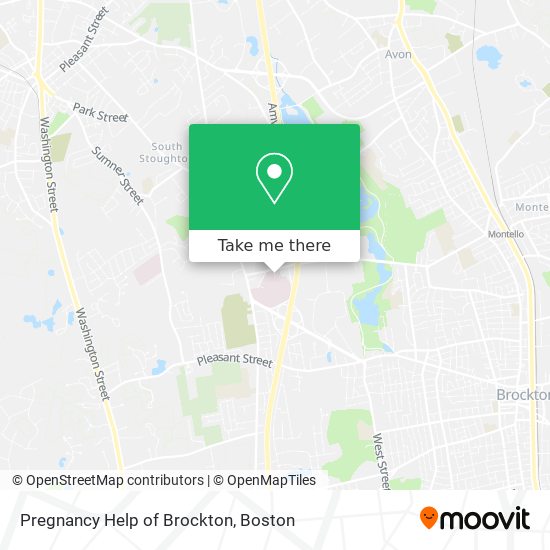 Pregnancy Help of Brockton map