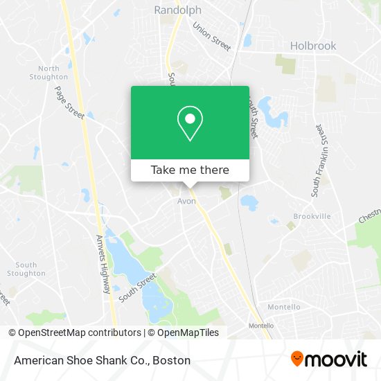 American Shoe Shank Co. map