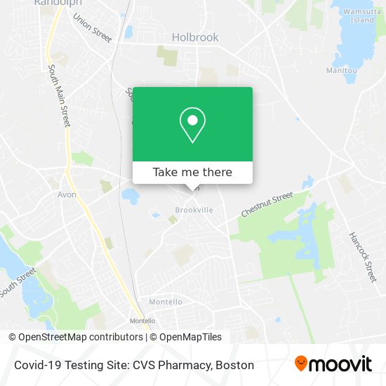 Covid-19 Testing Site: CVS Pharmacy map