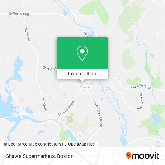 Shaw's Supermarkets map