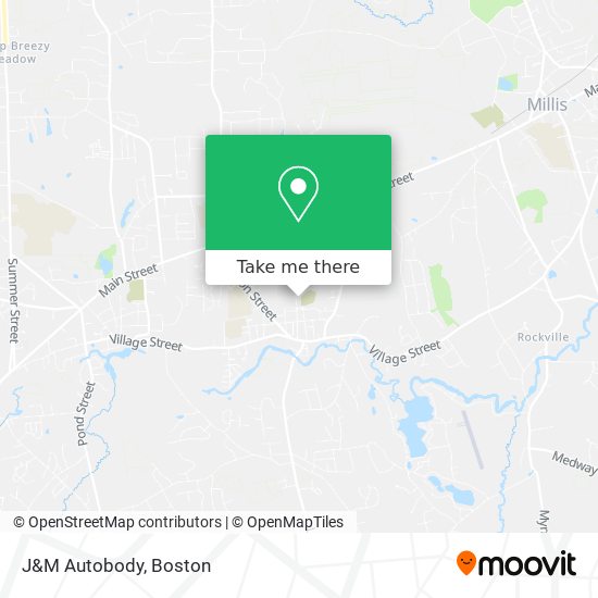 J&M Autobody map