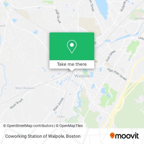 Coworking Station of Walpole map