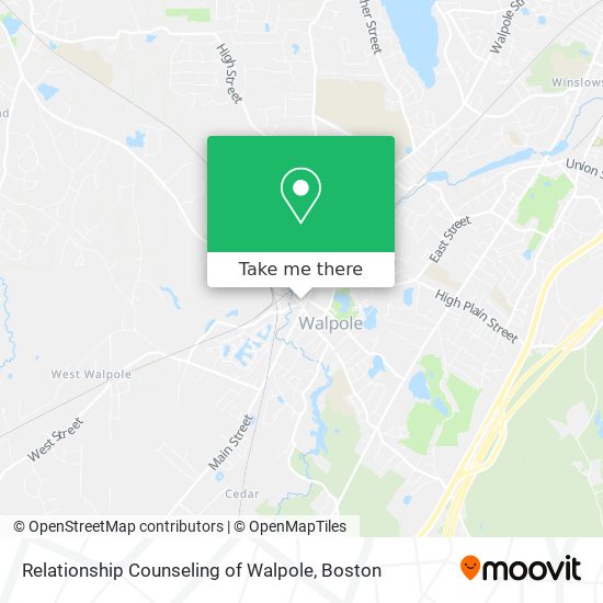 Mapa de Relationship Counseling of Walpole