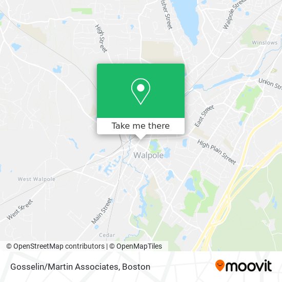 Gosselin/Martin Associates map
