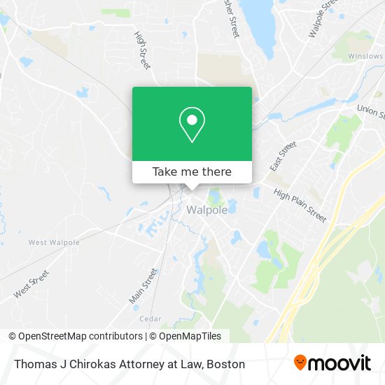 Thomas J Chirokas Attorney at Law map