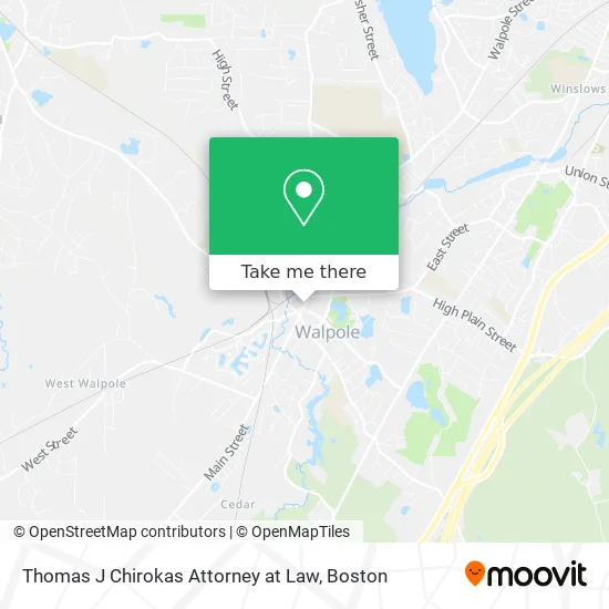 Thomas J Chirokas Attorney at Law map